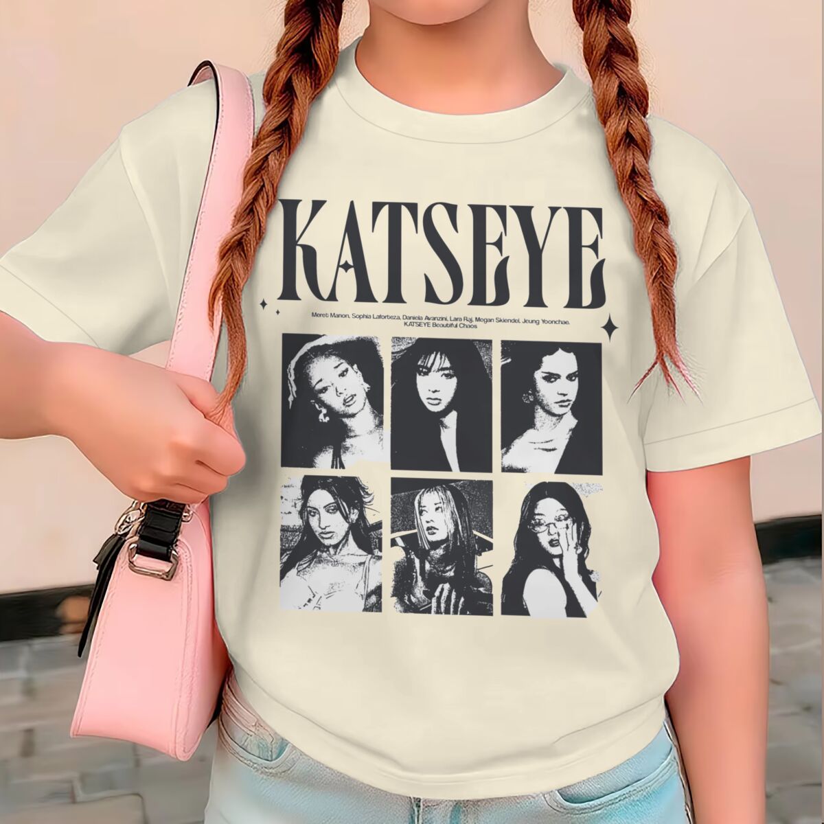 Baby Clothing For Summer - KATSEYE พิมพ์ลายเสื้อฤดูร้อนสำหรับเด็กผู้หญิง Y2K สไตล์วินเทจเสื้อแขนสั้นคาทซีย์พิมพ์ลายเด็กเสื้อยืดผ้าฝ้ายเสื้อผ้าเด็กผู้หญิง