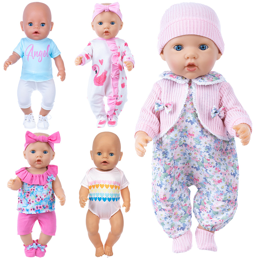 Baby Clothing Products - เสื้อผ้าตุ๊กตาสำหรับตุ๊กตารีบอร์นขนาด 18 นิ้วชุดนอนน่ารักสำหรับ 45 ซม. ตุ๊กตาทารกแรกเกิดของเล่นเด็กผู้หญิงตุ๊กตาเสื้อผ้าอุปกรณ์เสริมนีนูโก
