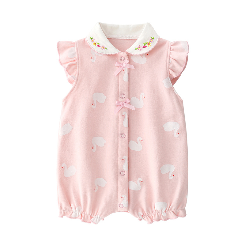 Baby Clothing Products - ZOETOPKID เสื้อผ้าเด็กฤดูร้อนชุดรอมเปอร์ชุดเอี๊ยมแขนสั้นชุดบอดี้สูทผ้าฝ้ายเสื้อผ้าเด็กชุดจั๊มสูททารกแรกเกิดชุดวันพีซ
