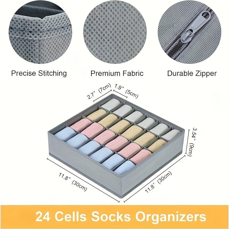 กล่องจัดเก็บแบบพับได้ 24 ช่อง, - Baby Clothing Organizer บทวิจารณ์และราคา