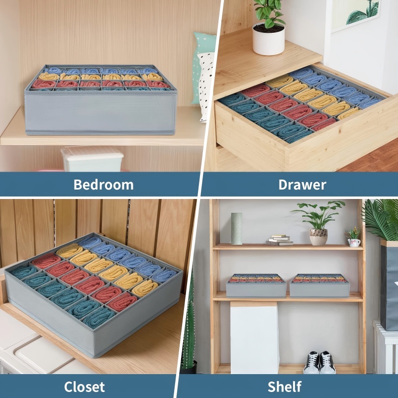 กล่องจัดเก็บแบบพับได้ 24 ช่อง, - Baby Clothing Organizer บทวิจารณ์และราคา