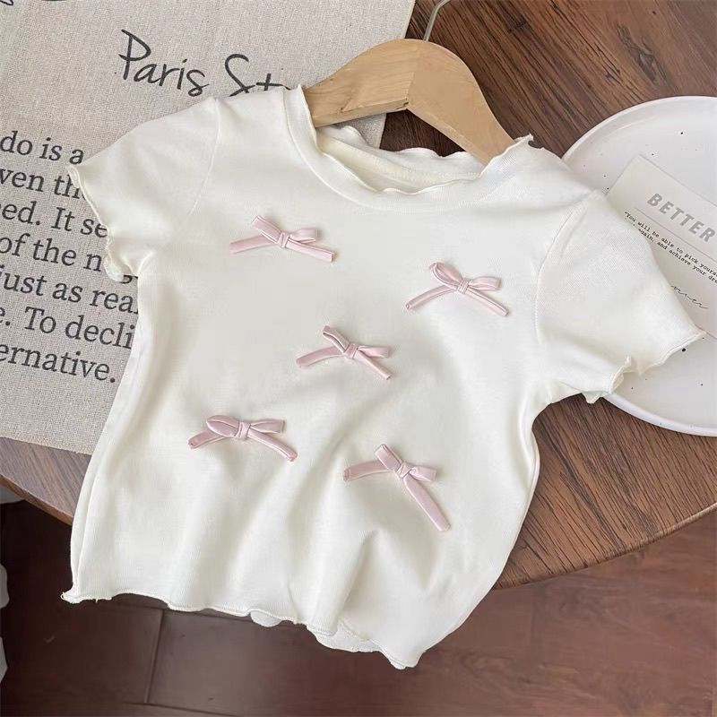 เสื้อผ้าเด็กชุดโบว์แขนสั้น + ก - Baby Girl Clothing Zara บทวิจารณ์และราคา