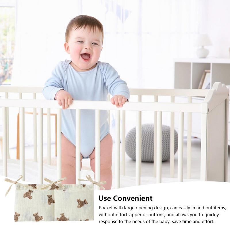Baby Crib Organizer Cot Caddy  - Baby Clothing Organizer บทวิจารณ์และราคา