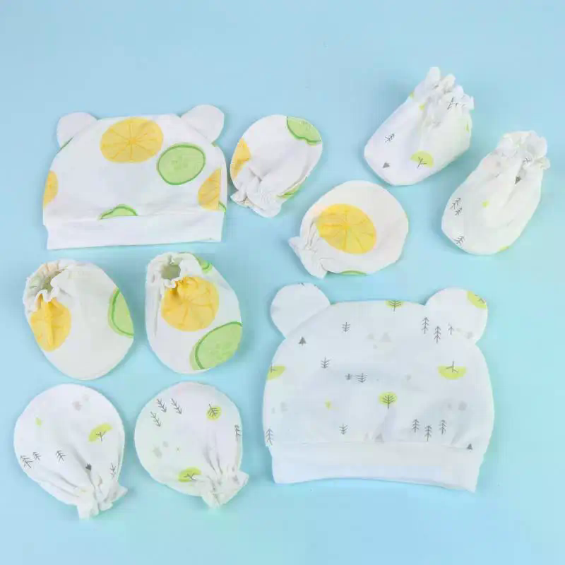 3 ชิ้น/เซ็ต หมวกเด็กแรกเกิด ถุ - Baby Mittens Scratch บทวิจารณ์และราคา