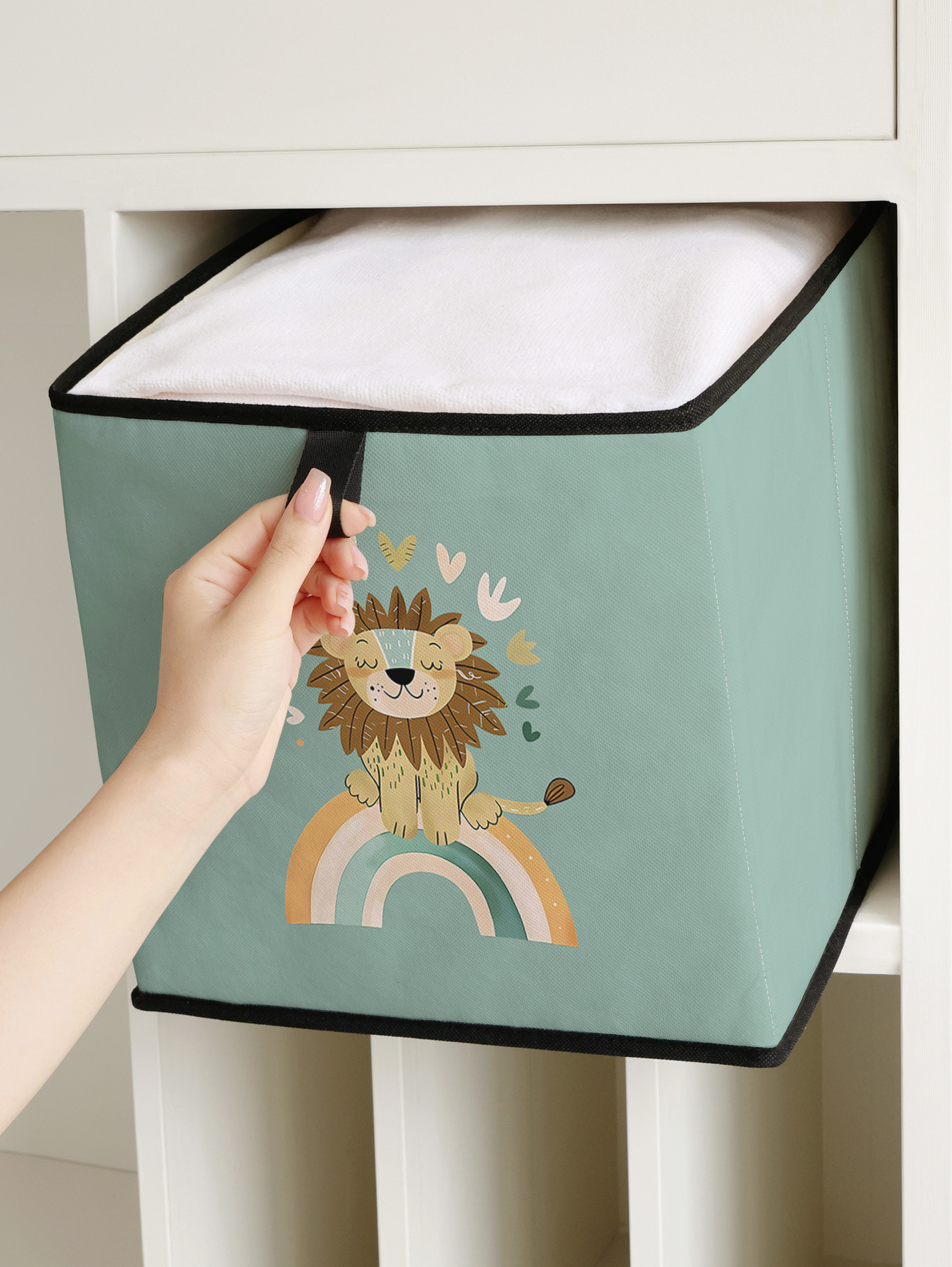 กล่องเก็บของพับได้ลายสิงโตน่าร - Baby Clothing Organizer บทวิจารณ์และราคา