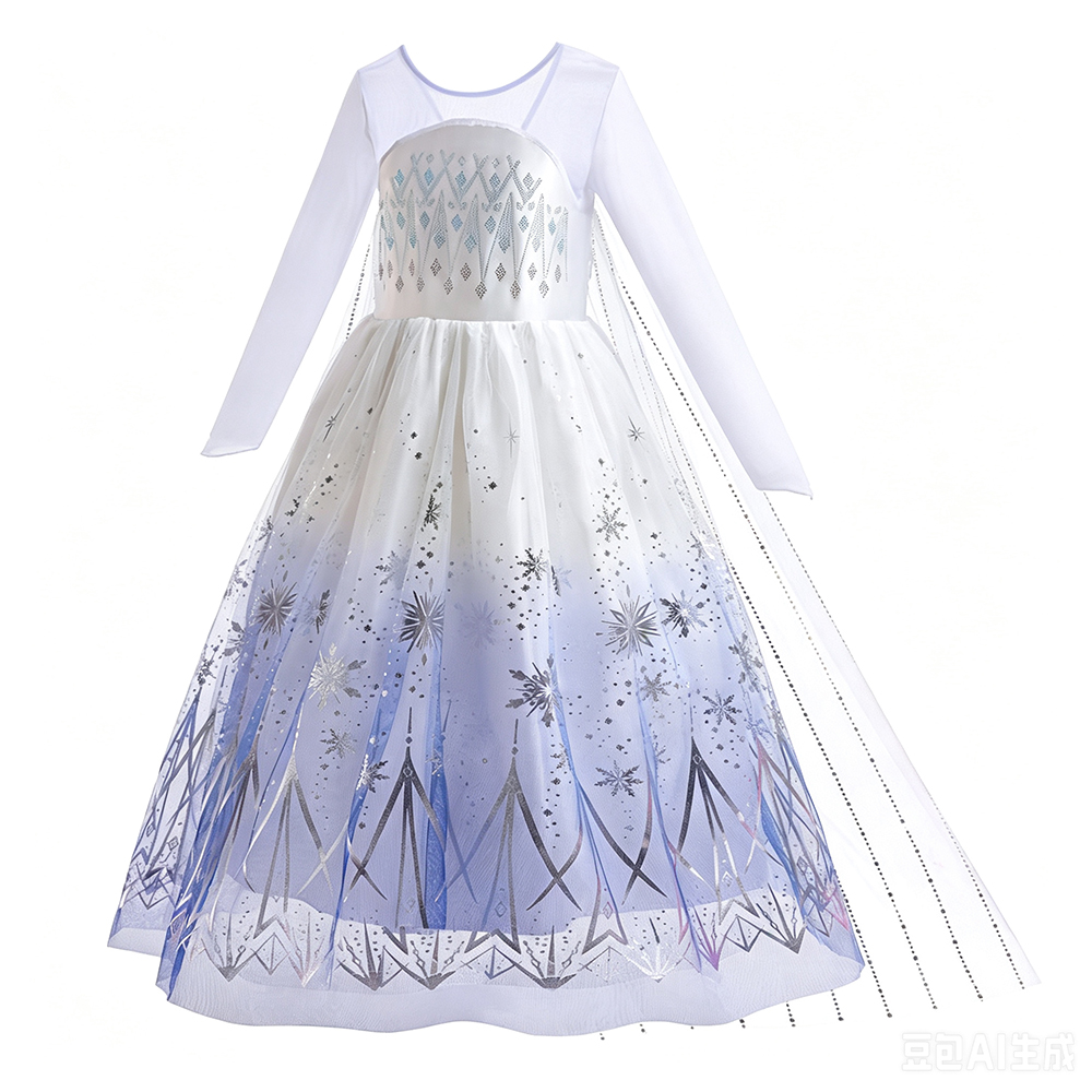 ชุดเอลซ่าสีขาวสำหรับเด็กผู้หญิ - Baby Clothing Europe บทวิจารณ์และราคา