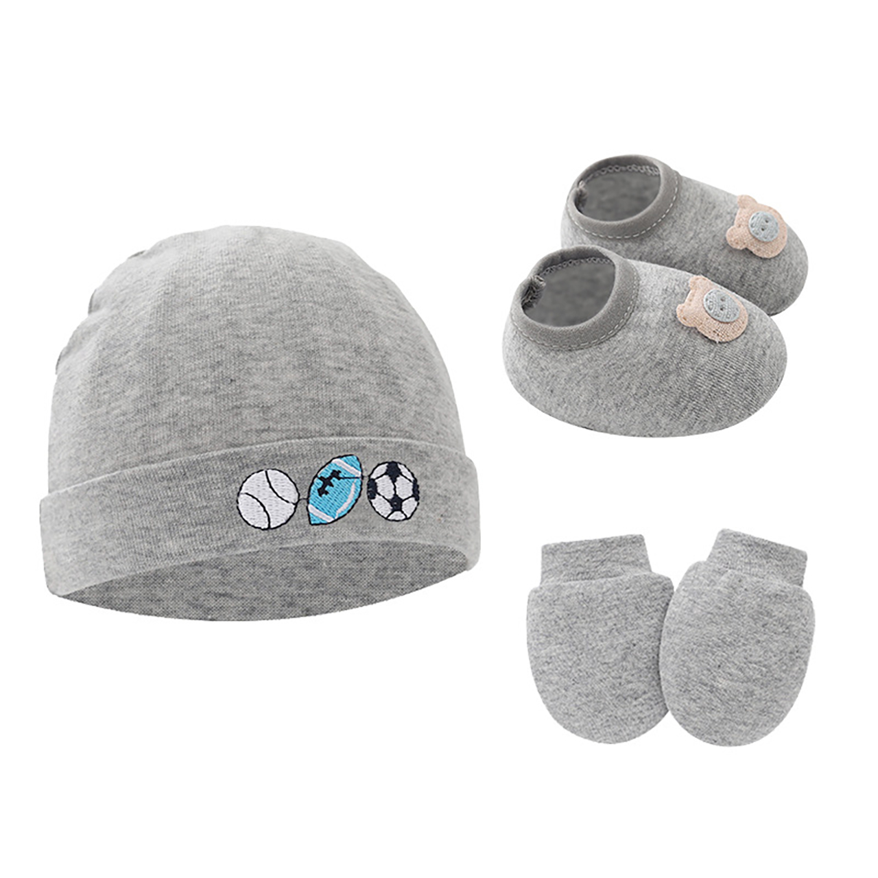 ชุดของขวัญหมวก ถุงมือ รองเท้าเ - Baby Mittens Scratch บทวิจารณ์และราคา