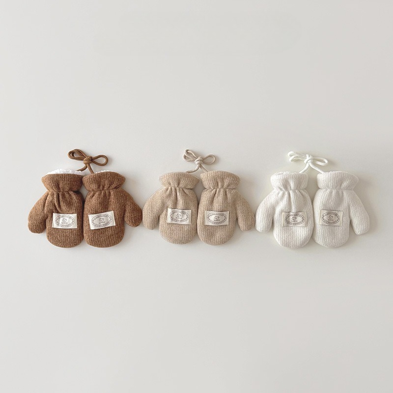 1 คู่ถุงมือเด็กฤดูหนาวสไตล์เกา - Baby Mittens Scratch บทวิจารณ์และราคา