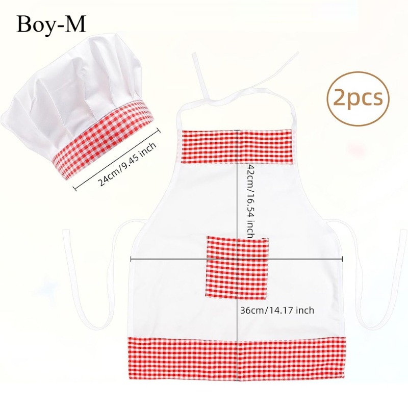 ชุดเชฟเด็กทารกผ้าลายตารางสีแดง - Baby Clothing Products บทวิจารณ์และราคา