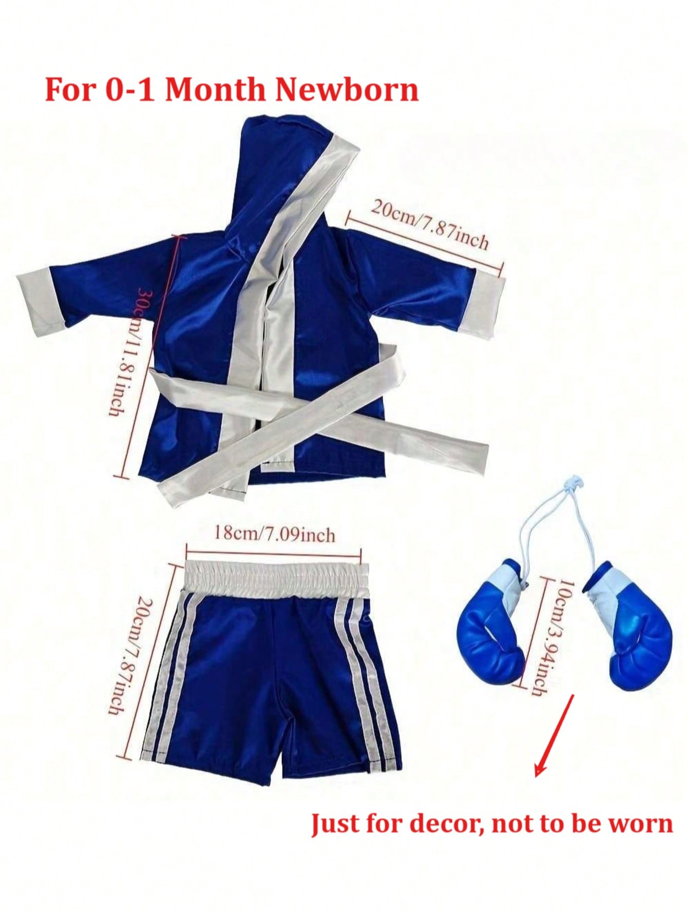 ชุดถ่ายภาพเด็กแรกเกิด ชุดนักมว - Baby Clothing Products บทวิจารณ์และราคา