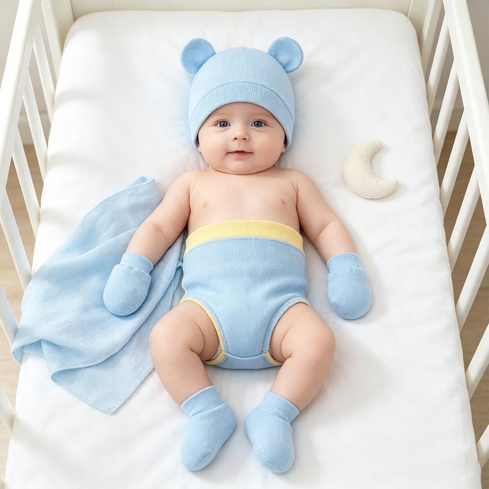 ชุดหมวกและถุงมือป้องกันรอยขีดข - Baby Mittens Scratch บทวิจารณ์และราคา
