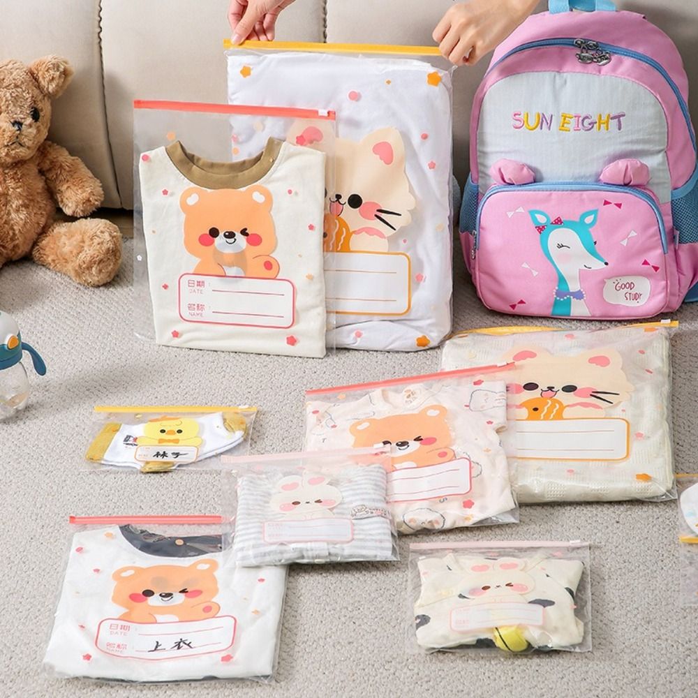 10PCS ถุงเก็บของหลายขนาดแบบพกพ - Baby Clothing Organizer บทวิจารณ์และราคา