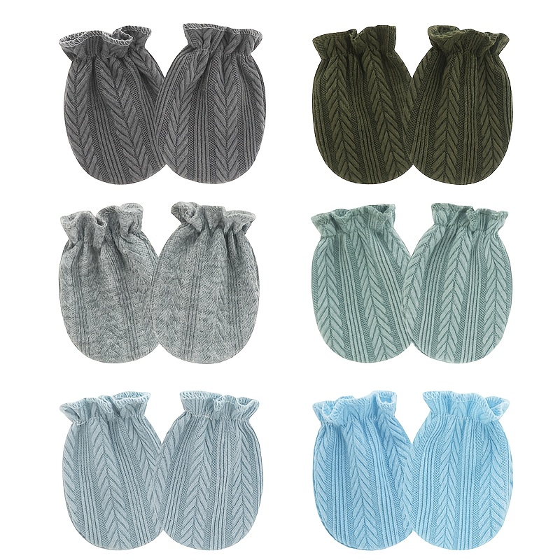ถุงมือเด็กแรกเกิด 6 คู่/ล็อต ส - Baby Mittens Scratch บทวิจารณ์และราคา